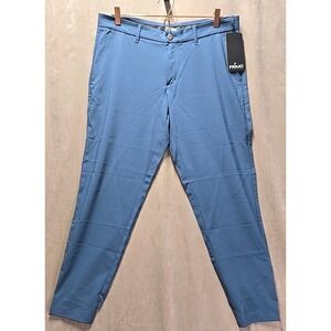 Primo Golf Jogger Pants Mens 35 Short Slate Blue Performance Tapered Ankle Zip‎